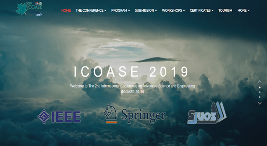 International Conference on Advanced Science and Engineering (ICOASE2019)