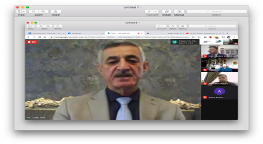 President of the University of Zakho Conducted an Online Meeting