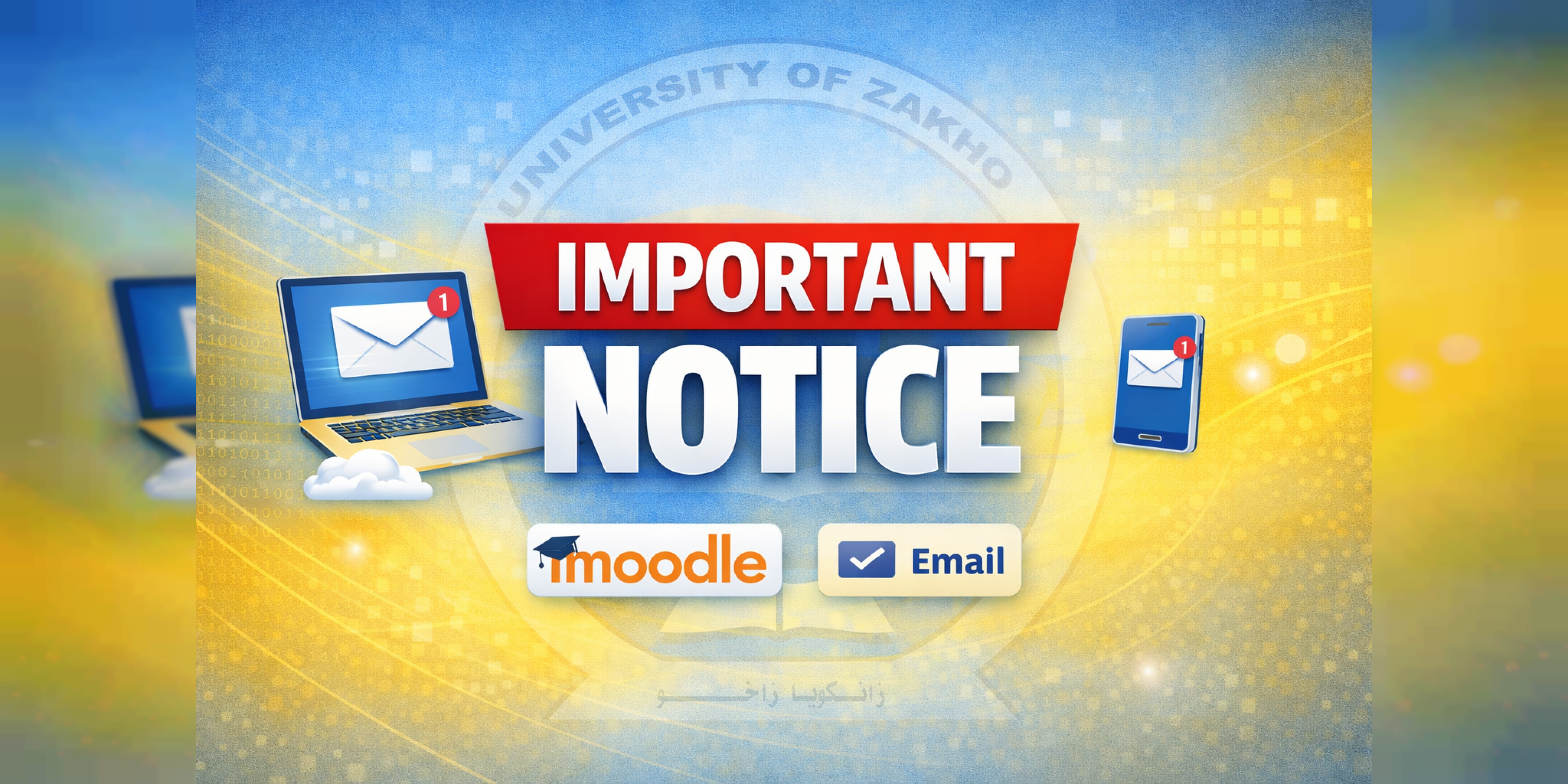 ICT Center Urges Activation of University Email and Moodle Accounts at the University of Zakho