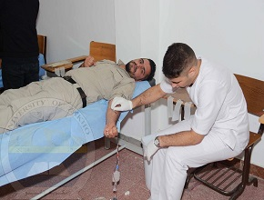 Students at the University of Zakho Donated Blood Voluntarily for Peshmerga Soldiers