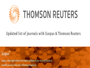 Updated list of indexed journals with Scopus and Thomson Reuters