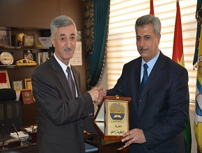 President of the University of Zakho Welcomed a Delegate from Iraqi National Defense