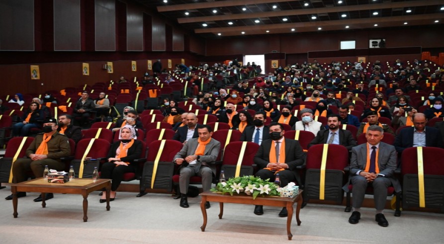 The director of the Career Development Centre as the representative of the University of Zakho participated in the ceremony of the International Day for the Elimination of Violence against Women in Zakho city