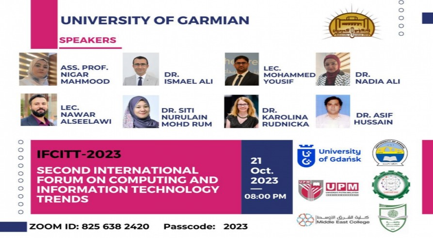 A Lecturer from the University of Zakho Participated in the  Second International IT Forum of Garmian University