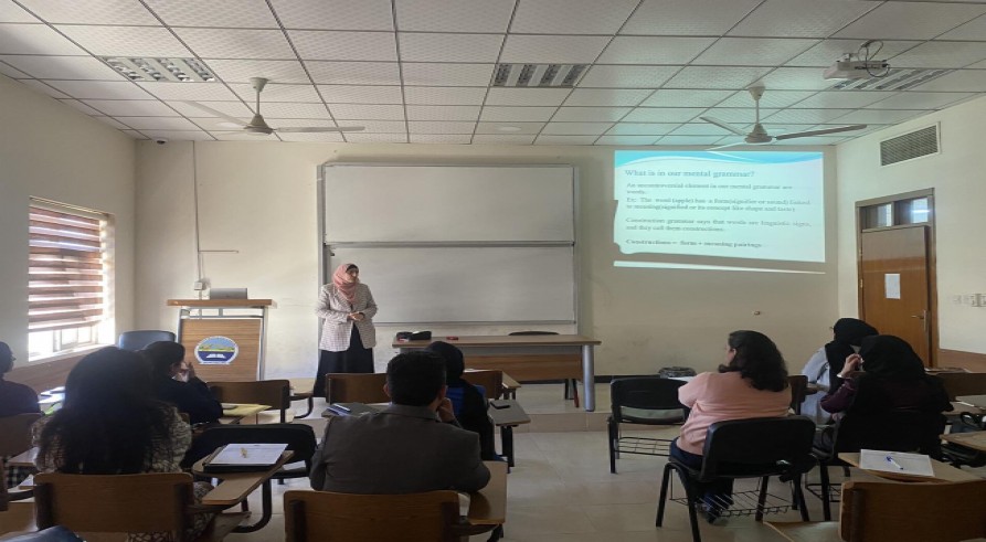 The English Language Department Conducted a Seminar Entitled “Construction Grammar”