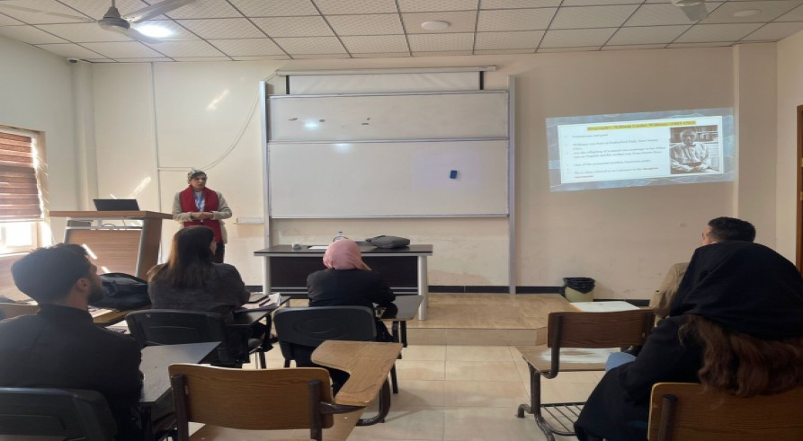 The English Language Department Conducted a Seminar Entitled “Imageries in the Poetry of William Carlos Williams”