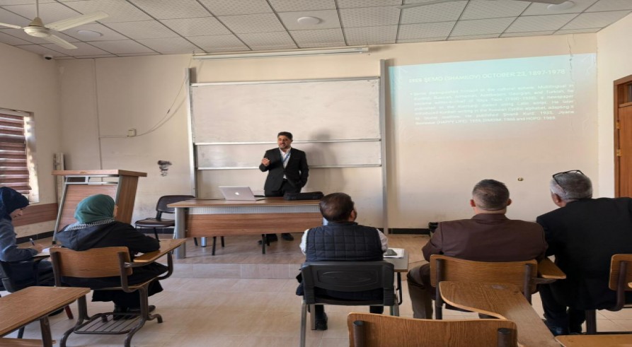 The English Language Department Conducted a Seminar Entitled “The Role of Novels in the Reconstruction of History and Identity”