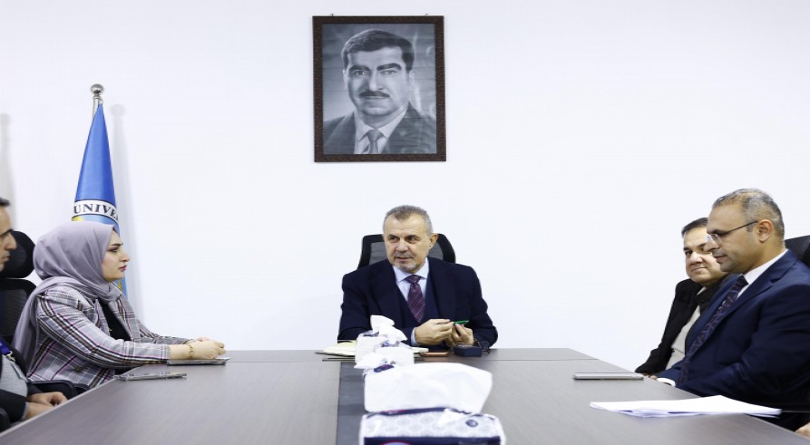 هاریکارێ سەرۆکێ زانکۆیێ لگەل لیژنا تەکنیکی و زانستی بۆ سەرپەرشتیکرنا لابۆران کۆمبوو