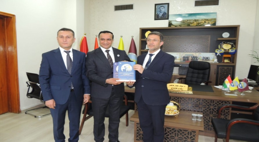 The College of Education at the University of Zakho welcomed a high-level academic delegation from Şırnak University, headed by   Prof. Dr. Abdurrahim ALKIŞ