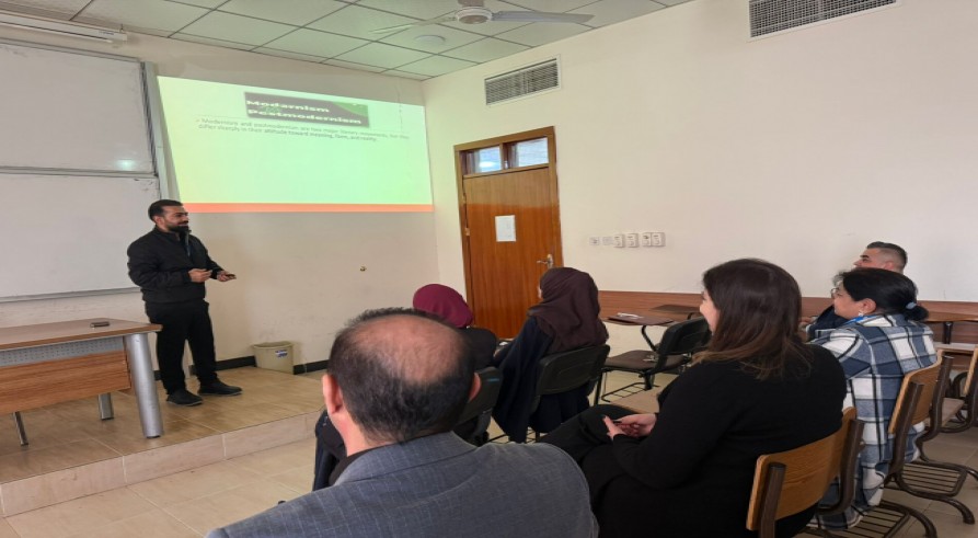 The English Language Department Conducted a Seminar Entitled “Modernism vs. Postmodernism”